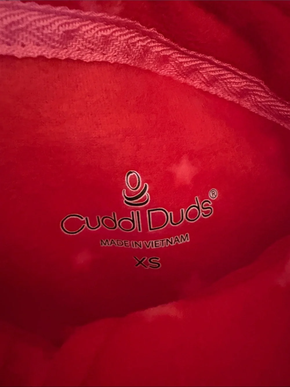 Never worn without tags Cuddl Duds Red Star Fleece Pajama Set